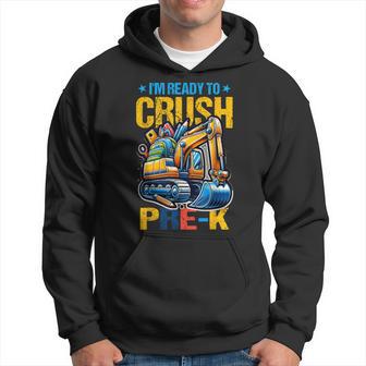 Im Ready To Crush Pre-K Construction Excavator Boys Kid Hoodie - Thegiftio UK