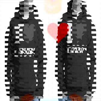 Red Heart I Love London Hoodie - Thegiftio UK
