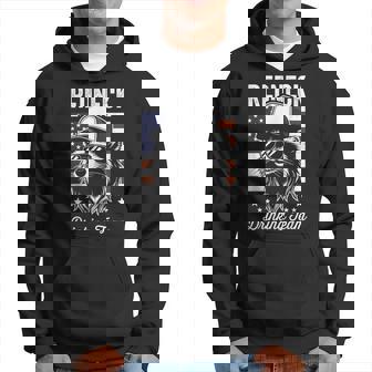 Redneck Raccoon Mullet White Trash Party Attire Hillbilly Hoodie - Thegiftio UK