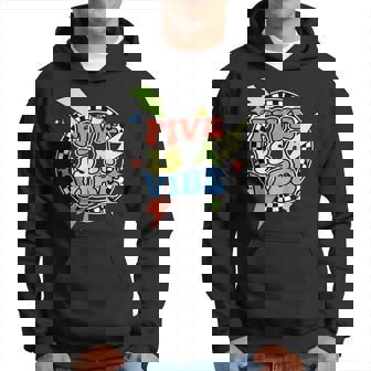 Retro 5 Is A Vibe 5Th Birthday Party Decoration Hoodie - Thegiftio UK