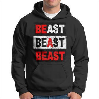 Retro Be A Beast Workout Gym Hoodie - Thegiftio UK