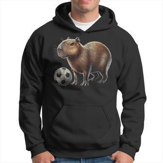 Retro Capybara Soccer Hoodie - Thegiftio UK