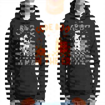 Retro Code Boo In The Er Icu Nurses Boo-Jee Ghost Halloween Hoodie - Thegiftio UK
