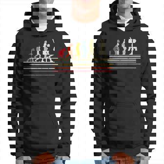 Retro Cricket Gear Outfit Evolution Of Man Cricket Player Hoodie - Thegiftio UK