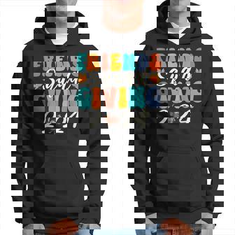 Retro Friendsgiving 2024 Squad Thanksgiving Friendsgiving Hoodie | Mazezy