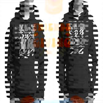 Retro Friendsgiving Squad 2024 Thanksgiving Friendsgiving Hoodie | Mazezy
