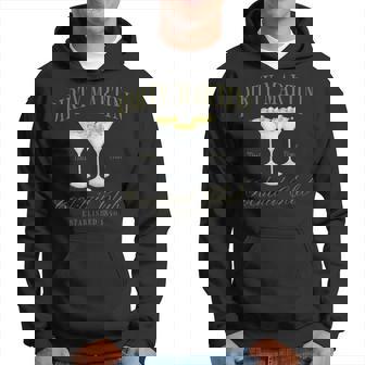 Retro Dirty Martini Cocktail And Social Club Drinking Hoodie - Thegiftio
