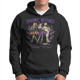 Retro Spooky Bitch Social Club Ghost Halloween Season Hoodie - Thegiftio UK