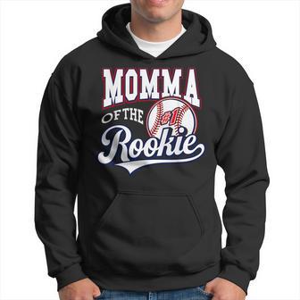Retro Mommy Momma Of The Number 1 Rookie Baseball Hoodie - Thegiftio UK