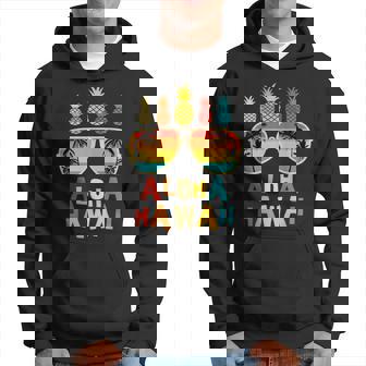 Retro Pineapple Aloha Hawaii Summer Vintage Pineapple Hoodie - Monsterry