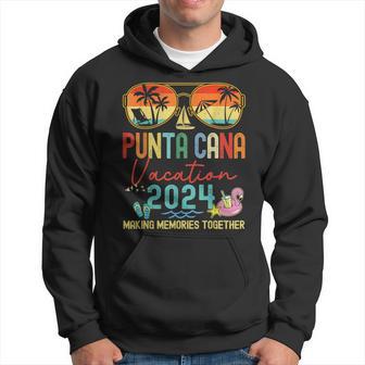 Retro Punta Cana Vacation 2024 Memories Matching Group Trip Hoodie - Thegiftio UK