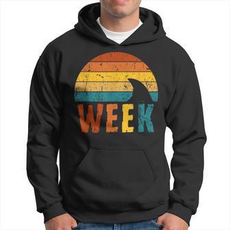 Retro Shark Fin 70S 80S Week Cool Sharks Ocean Animal Lover Hoodie - Monsterry