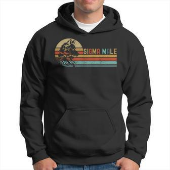 Retro Sigma Männlicher Wolf Lustige Sarkastische Zitate Witzige Witze Kapuzenpullover - Geschenkecke