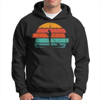 Retro Stand Up Paddlling Paddleboarder Water Sport Ocean Sup Hoodie - Thegiftio UK