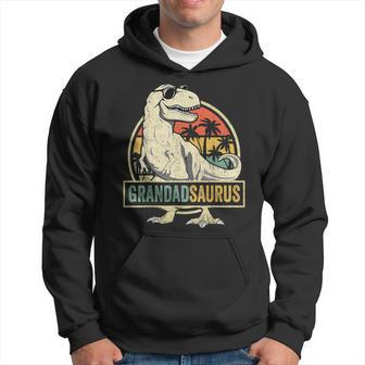 Retro Vintage Grandadsaurus Rex Family Father's Day Hoodie - Thegiftio UK
