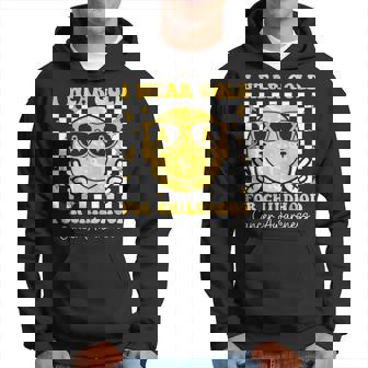 Retro I Wear Gold For Childhood Cancer Awareness Gold Ribbon Hoodie - Thegiftio UK