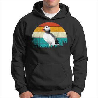 Retrointage Sunset Muffin Seabird Cute Atlantic Puffin Kapuzenpullover - Geschenkecke