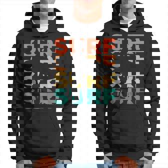 Retrointage Surfing For Surfer And Wave Rider Kapuzenpullover - Seseable