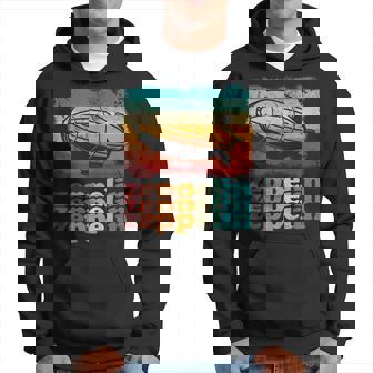 Rétrointage Zeppelin Sunset 70S 80S Distressed Dirigible Sweat à capuche - Cadeauxyz