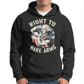 Right To Bare Arms 4Th Of July Gym George Washington Hoodie - Monsterry AU