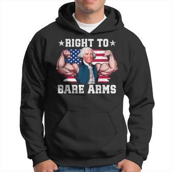 Right To Bare Arms Us Flag 4Th Of July Gym Workout Hoodie - Thegiftio UK