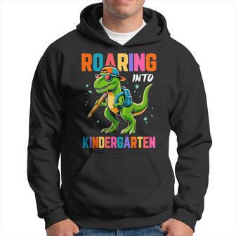 Roaring Into Kindergarten Back To School Kinder Boys Hoodie - Thegiftio UK