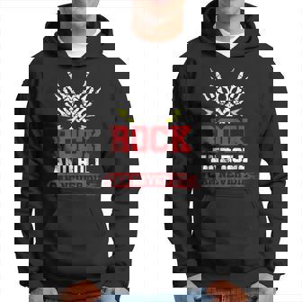 Rock And Roll Cam Never Die Manos De Esqueleto Rocker Sudadera - Regaloses