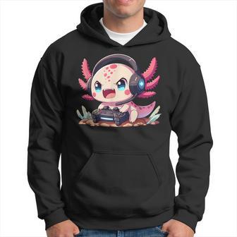 Rosa Axolotl Anime Gamesolotl Axolotl Gamer Kapuzenpullover - Geschenkecke