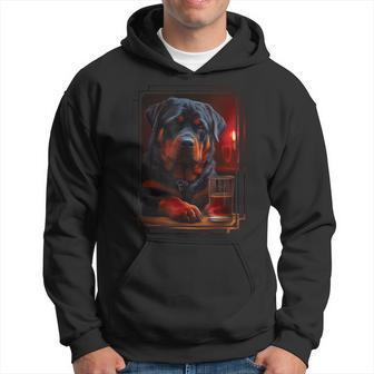 Rottweiler In Pub I Drinking Dog I Dog Bar Rottweiler Kapuzenpullover - Geschenkecke