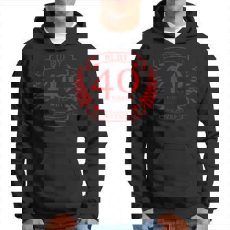 Ruby 40 Years Wedding Anniversary Hoodie - Thegiftio UK