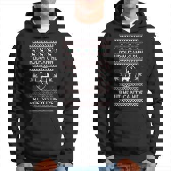 Rudolph Can Run But He Can’T Hide Ugly Christmas Sweater Hoodie | Mazezy