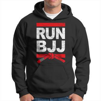 Run Bjj Brazilian Jiu-Jitsu Bjj Belt Kapuzenpullover - Geschenkecke