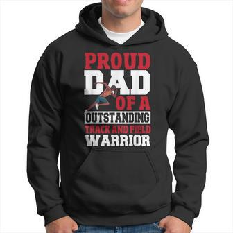 Runner Athletics Track Team Proud Dad Track And Field Hoodie - Monsterry DE