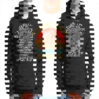 Running Burning Thighs Before Pies Runner Thanksgiving Hoodie - Thegiftio UK