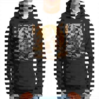 Samurai Cat Ninja Aesthetic Japanese Katana Tokyo Culture Hoodie - Thegiftio
