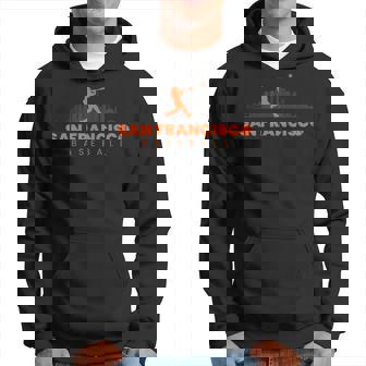 San Francisco Baseball Minimalist Vintage Baseball Lover Hoodie | Seseable UK