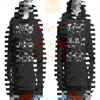 Santa Fitness Collection Gym Workout Weightlifting Christmas Hoodie - Thegiftio UK