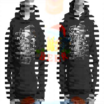 Santa It's The Most Wonderful Time For A Beer Christmas Hoodie | Seseable CA