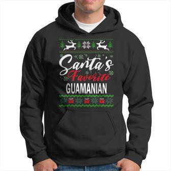 Santas Favorite Guamanian Guam Christmas Ugly Sweater Xmas Hoodie - Thegiftio UK