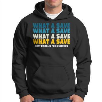 What A Save Chat Disabled Vintage Retro Rocket Soccer Game Hoodie - Thegiftio UK