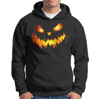 Scary Spooky Jack O Lantern Face Pumpkin Boys Halloween Hoodie - Thegiftio UK