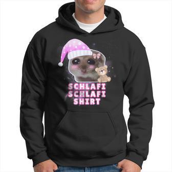 Schlafi Schlafi Sad Hamster Meme Kapuzenpullover - Geschenkecke