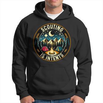 Scouting Is Intents Scout Camper Camping Hoodie - Thegiftio UK