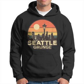 Seattle Grungeintage Skyline Kapuzenpullover - Geschenkecke