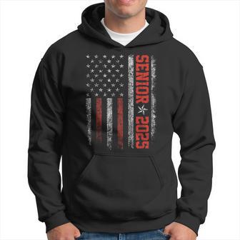 Senior Year 2025 American Flag Usa Graduation Class Of 2025 Hoodie - Thegiftio UK
