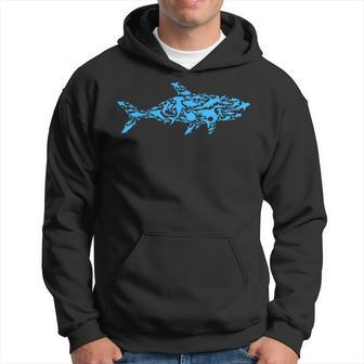 Shark Animal Marine Biology Science Scientist Shark Lover Hoodie - Thegiftio UK