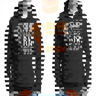 She Likes My Drum Stick Thanksgiving Couple Matching Hoodie - Thegiftio UK