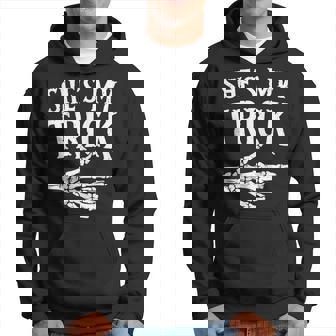 She's My Trick Halloween Costume Matching Couple Boyfriend Hoodie - Thegiftio UK