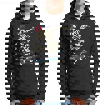 Skateboard Skeleton Halloween Skateboarding Skater Boys Hoodie - Monsterry