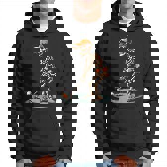 Skeleton Golf Halloween Golfer Golf Player Dad Boy Hoodie - Monsterry